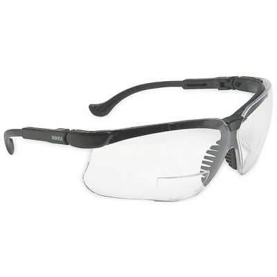 HONEYWELL UVEX S3763 Bifocal Safety Read Glasses,+2.50,Clear
